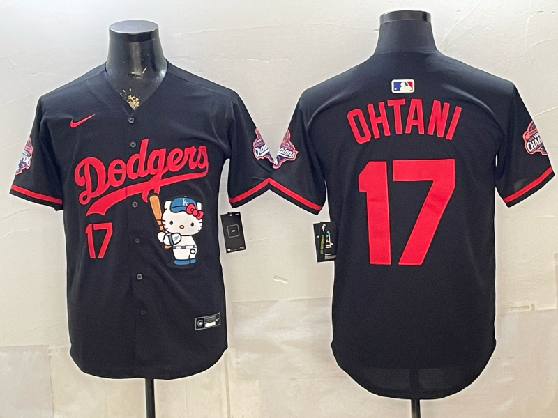 men Los Angeles Dodgers #17 Ohtani black Game 2026 Nike MLB Jersey 0621001